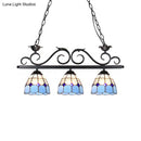 Tiffany blue & purple bird pendant light fixture – kitchen island