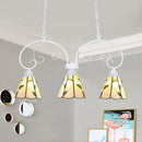 Tiffany leaf pattern stained glass pendant light – kitchen island