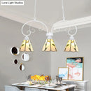 Tiffany leaf pattern stained glass pendant light – kitchen island