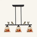 Tiffany sunflower black antique brass island pendant dining room light