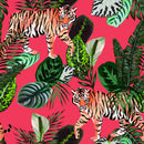 Tiger in the Tropical Jungle Wallpaper