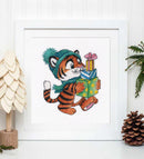 Tiger with Gifts 1427 Counted Cross Stitch Kit