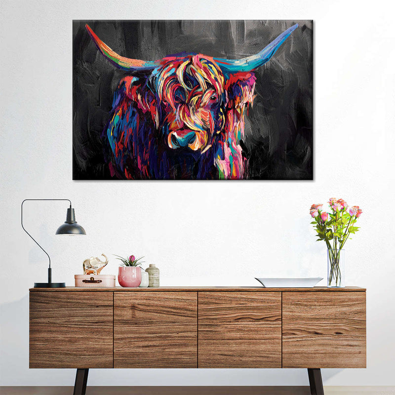 Highland Cow Acrylic Wall Art