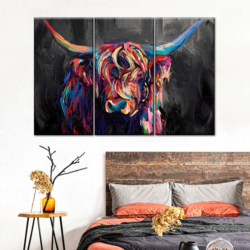 Highland Cow Acrylic Wall Art