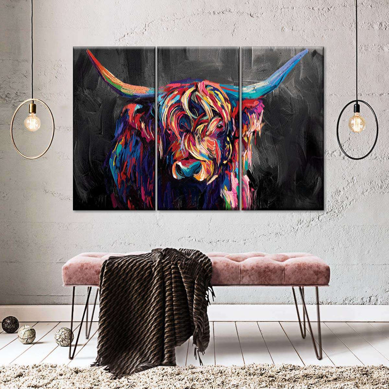 Highland Cow Acrylic Wall Art