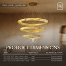 Tiwa 3-Tier Chandelier