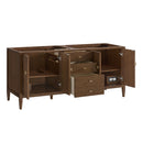 James Martin Myrrin 72" Single Bathroom Vanity, Mid-Century Walnut