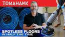 Electric Floor Scrubber Cleaner with 18” Power Mop Brushes Cordless 36V Battery Powered