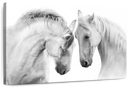 White Horse Couple Wall Art