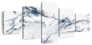 Grey And White Abstract Wall Art
