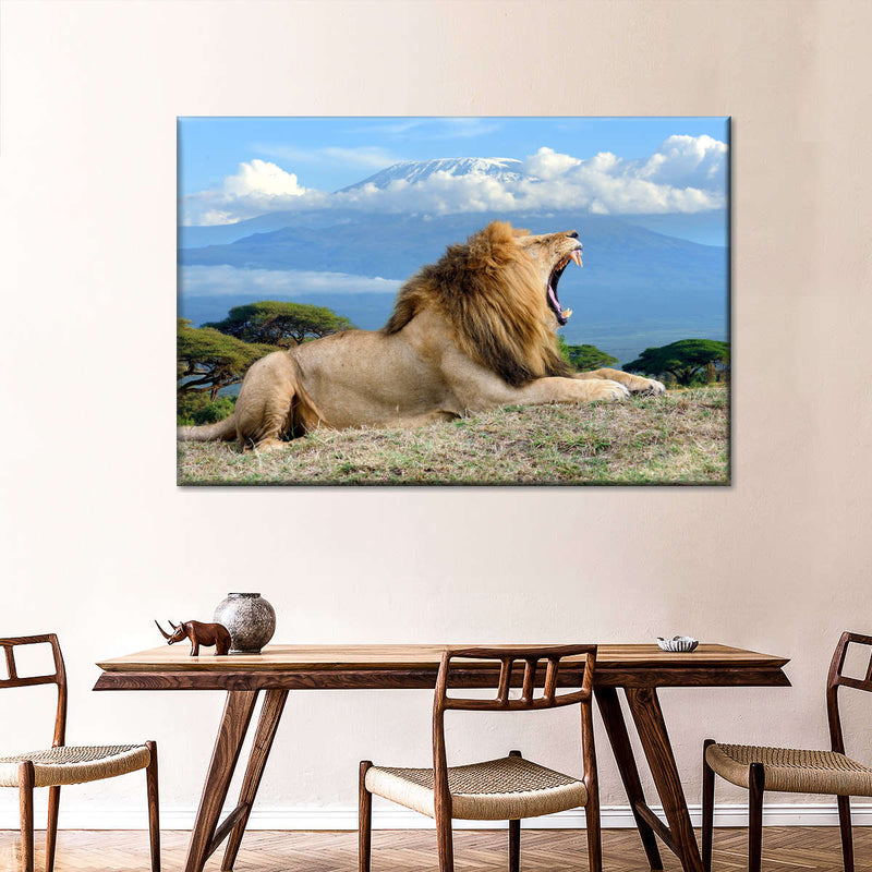 Roaring Safari Lion Wall Art