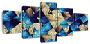 Blue Abstract Geometric Wall Art