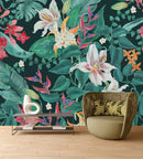 Dark Wallpaper with Lilies