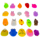 12 Multicolored Easter Plastic Eggs with Squishy Surprises Inside