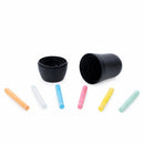 Set of 6 Reusable Chalkboard Matryoshka Nesting Figurines Set with Chalk Creative DIY Drawing Gift Set
