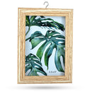 Heart-Shaped Hanging Photo Picture Frame and Black Metal Ornament Stand 9.75 Inches