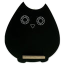 Set of 2 Owl Shaped Chalkboards Wooden Hanging Blackboard Signs for Kitchen Decor or Events