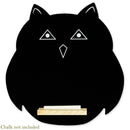 Set of 2 Owl Shaped Chalkboards Wooden Hanging Blackboard Signs for Kitchen Decor or Events