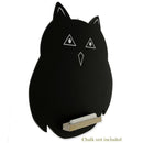 Set of 2 Owl Shaped Chalkboards Wooden Hanging Blackboard Signs for Kitchen Decor or Events