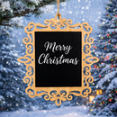 Blackboard, Erasable Hanging Chalkboard Ornament- Sign Display Board 8 Inches Tall