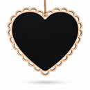 Heart Shaped Chalkboard Wall Sign Wooden Hanging Erasable Blackboard for Decor and Display 6 Inch Wide