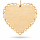 Heart Shaped Chalkboard Wall Sign Wooden Hanging Erasable Blackboard for Decor and Display 6 Inch Wide