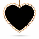 Heart Shaped Chalkboard Wall Sign Wooden Hanging Erasable Blackboard for Decor and Display 6 Inch Wide