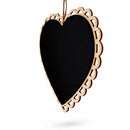 Heart Shaped Chalkboard Wall Sign Wooden Hanging Erasable Blackboard for Decor and Display 6 Inch Wide