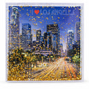 Los Angeles Clear Acrylic Square Water Globe Picture Frame