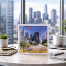 Los Angeles Clear Acrylic Square Water Globe Picture Frame
