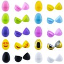 Set of 48 Plastic Easter Eggs in Pastel, Gold, White, and Black 2.25 Inches