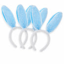 Blue Bunny Ear Headbands Set of 3 Easter Costume Accessories