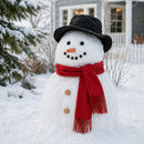 Snowman Decorating 13 Pieces Kit – Classic Winter Accessory Set with Hat, Scarf & Wooden Features