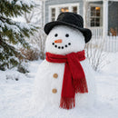 Snowman Decorating 13 Pieces Kit – Classic Winter Accessory Set with Hat, Scarf & Wooden Features