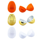 Set of 46 Orange, 1 Gold, and 1 White Plastic Easter Egg, 2.25 Inches Each