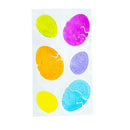 Set of 6 Easter Egg Gel Window Clings Gel Decorations