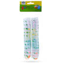 Set of 24 Flowers on White Plastic Easter Eggs, 2.25 Inches Each