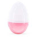 Large Bunny Giant Jumbo Size White and Pink Plastic Easter Egg 10 Inches