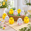Set of 10 Fillable Plastic Easter Eggs - Bunny Chick Hunt Supply 2.25 Inches