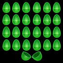 Set of 24 Glow in the Dark Easter Eggs Fillable Plastic Eggs for Nighttime Egg Hunt Fun 2.25 Inches