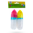 Set of 12 Hatching Chick Easter Eggs - Fillable Upright Plastic Hunt Supply