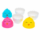 Set of 12 Hatching Chick Easter Eggs - Fillable Upright Plastic Hunt Supply