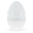 Giant Extra Large White Plastic Easter Egg Two Tones 12 Inches
