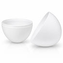 Giant Extra Large White Plastic Easter Egg Two Tones 12 Inches