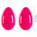 Set of 2 Pink Jumbo Plastic Easter Eggs Giant Fillable Large Size 10 Inches