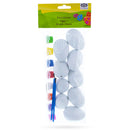 Easter Egg Decorating Set 9 Blank Plastic Eggs for Spring Decor