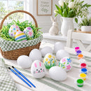 Easter Egg Decorating Set 9 Blank Plastic Eggs for Spring Decor