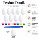 Easter Egg Decorating Set 9 Blank Plastic Eggs for Spring Decor