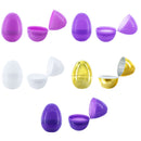 Set of 46 Purple Plastic Eggs, 1 White Egg + 1 Golden Easter Egg