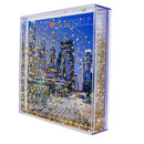 Los Angeles Clear Acrylic Square Water Globe Picture Frame